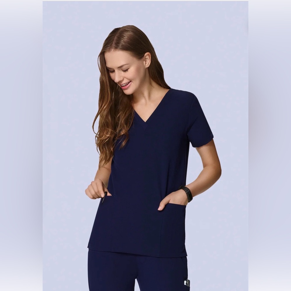 Navy Mandala scrub set